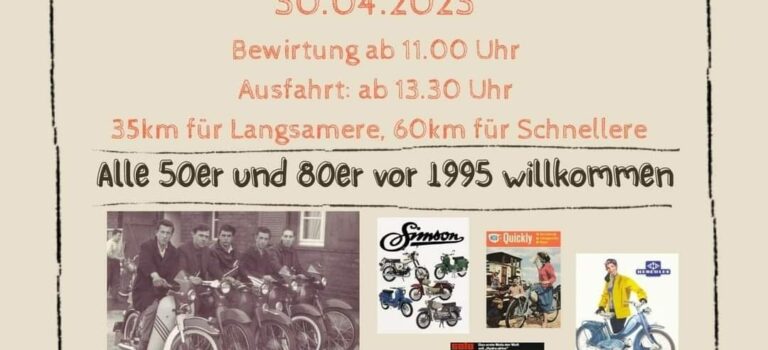1. Mofa und Moped Treffen in Schwanau Nonnenweier